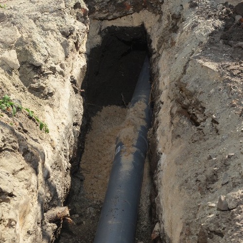 A Residential Sewer Line.